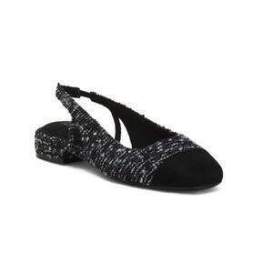 ROCKPORT Black Sagey Slip On Slingback Comfort Dress Flats